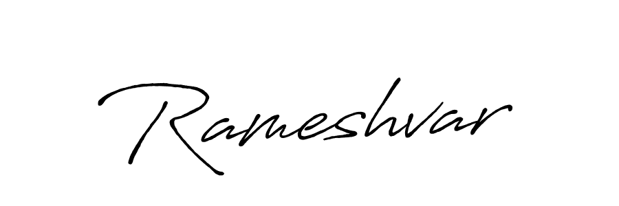 How to make Rameshvar signature? Antro_Vectra_Bolder is a professional autograph style. Create handwritten signature for Rameshvar name. Rameshvar signature style 7 images and pictures png