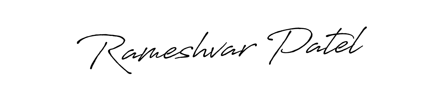 Design your own signature with our free online signature maker. With this signature software, you can create a handwritten (Antro_Vectra_Bolder) signature for name Rameshvar Patel. Rameshvar Patel signature style 7 images and pictures png