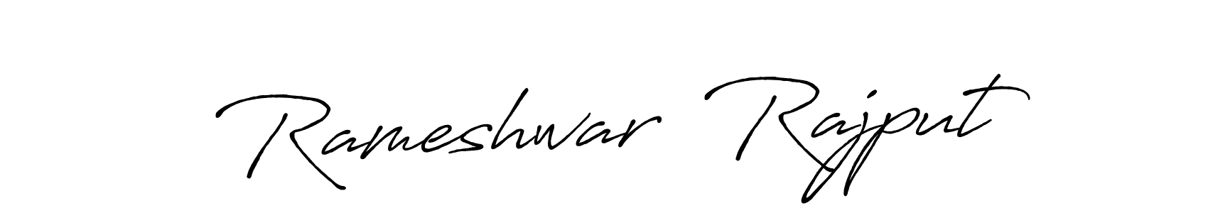 Make a beautiful signature design for name Rameshwar  Rajput. With this signature (Antro_Vectra_Bolder) style, you can create a handwritten signature for free. Rameshwar  Rajput signature style 7 images and pictures png