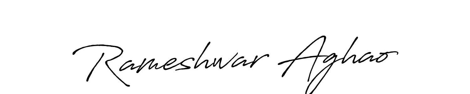 You should practise on your own different ways (Antro_Vectra_Bolder) to write your name (Rameshwar Aghao) in signature. don't let someone else do it for you. Rameshwar Aghao signature style 7 images and pictures png