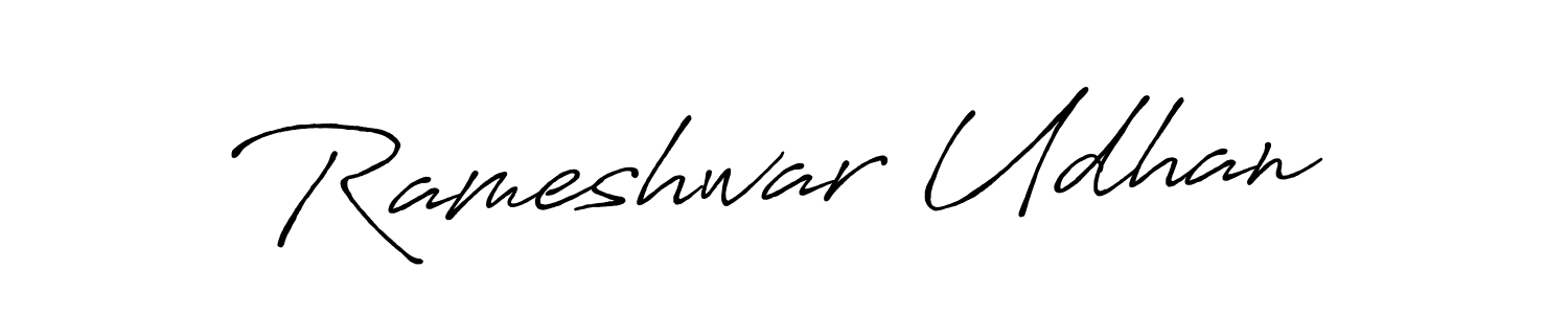 How to make Rameshwar Udhan signature? Antro_Vectra_Bolder is a professional autograph style. Create handwritten signature for Rameshwar Udhan name. Rameshwar Udhan signature style 7 images and pictures png