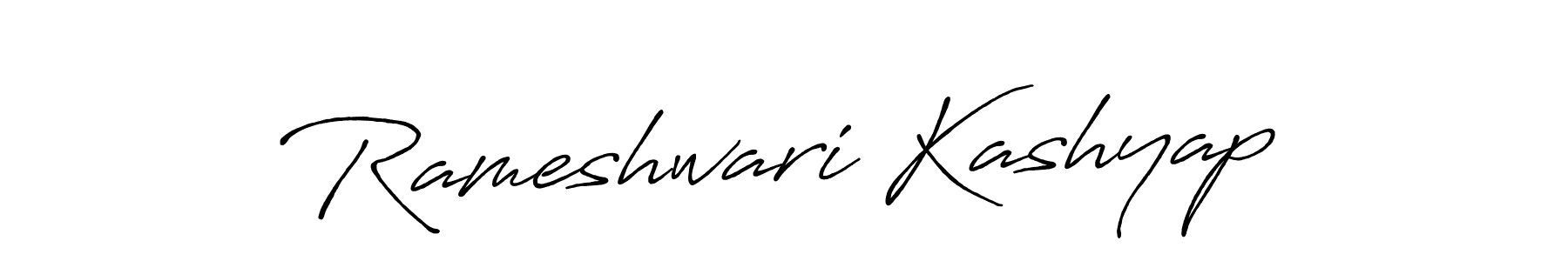 You should practise on your own different ways (Antro_Vectra_Bolder) to write your name (Rameshwari Kashyap) in signature. don't let someone else do it for you. Rameshwari Kashyap signature style 7 images and pictures png