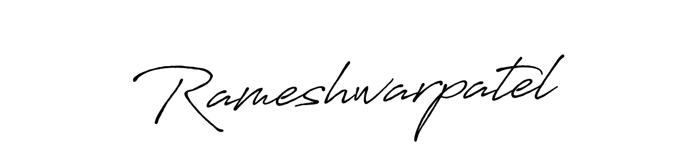 Make a beautiful signature design for name Rameshwarpatel. With this signature (Antro_Vectra_Bolder) style, you can create a handwritten signature for free. Rameshwarpatel signature style 7 images and pictures png