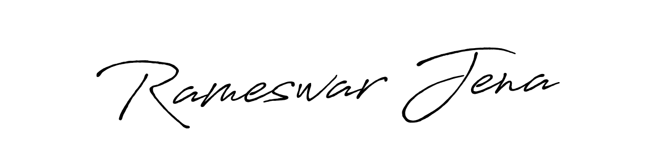 Make a beautiful signature design for name Rameswar Jena. Use this online signature maker to create a handwritten signature for free. Rameswar Jena signature style 7 images and pictures png