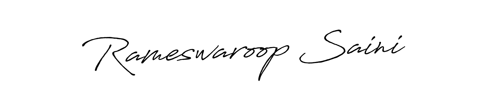 How to make Rameswaroop Saini signature? Antro_Vectra_Bolder is a professional autograph style. Create handwritten signature for Rameswaroop Saini name. Rameswaroop Saini signature style 7 images and pictures png