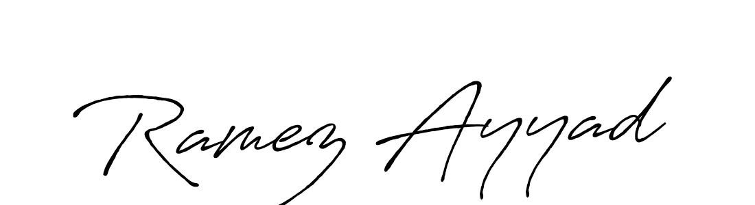 How to make Ramez Ayyad signature? Antro_Vectra_Bolder is a professional autograph style. Create handwritten signature for Ramez Ayyad name. Ramez Ayyad signature style 7 images and pictures png