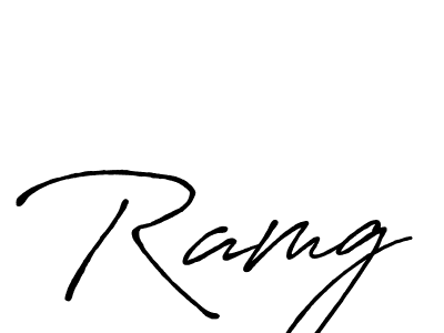 Also we have Ramg name is the best signature style. Create professional handwritten signature collection using Antro_Vectra_Bolder autograph style. Ramg signature style 7 images and pictures png