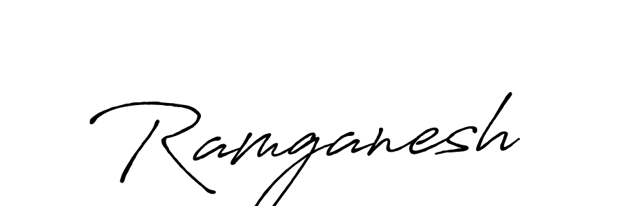 The best way (Antro_Vectra_Bolder) to make a short signature is to pick only two or three words in your name. The name Ramganesh include a total of six letters. For converting this name. Ramganesh signature style 7 images and pictures png