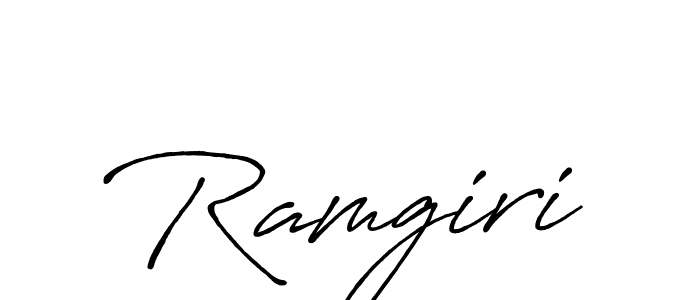 How to Draw Ramgiri signature style? Antro_Vectra_Bolder is a latest design signature styles for name Ramgiri. Ramgiri signature style 7 images and pictures png