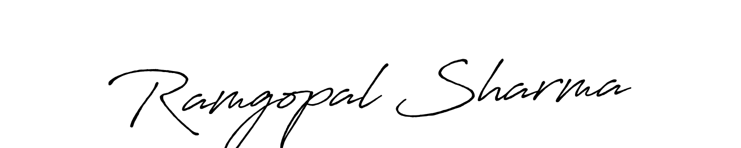 Design your own signature with our free online signature maker. With this signature software, you can create a handwritten (Antro_Vectra_Bolder) signature for name Ramgopal Sharma. Ramgopal Sharma signature style 7 images and pictures png