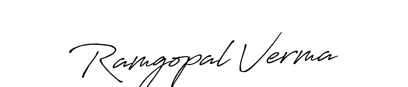 Also we have Ramgopal Verma name is the best signature style. Create professional handwritten signature collection using Antro_Vectra_Bolder autograph style. Ramgopal Verma signature style 7 images and pictures png