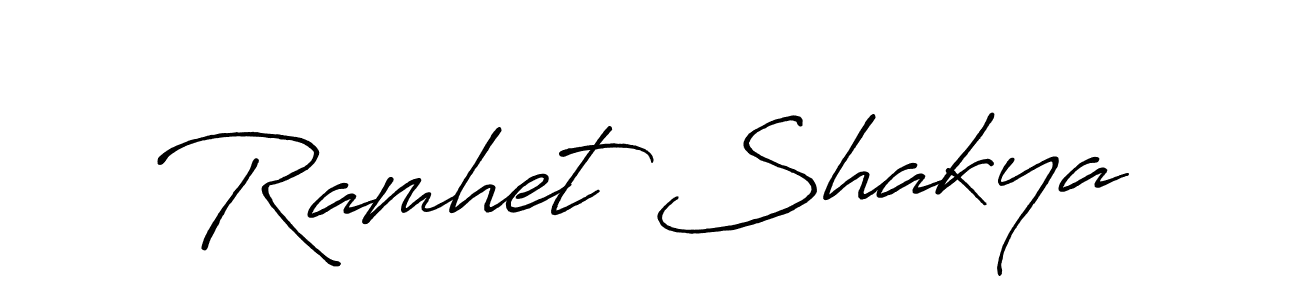 Also we have Ramhet Shakya name is the best signature style. Create professional handwritten signature collection using Antro_Vectra_Bolder autograph style. Ramhet Shakya signature style 7 images and pictures png