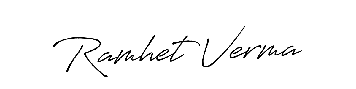 Make a short Ramhet Verma signature style. Manage your documents anywhere anytime using Antro_Vectra_Bolder. Create and add eSignatures, submit forms, share and send files easily. Ramhet Verma signature style 7 images and pictures png