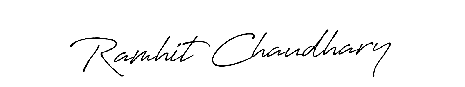 Once you've used our free online signature maker to create your best signature Antro_Vectra_Bolder style, it's time to enjoy all of the benefits that Ramhit Chaudhary name signing documents. Ramhit Chaudhary signature style 7 images and pictures png