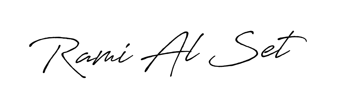 Rami Al Set stylish signature style. Best Handwritten Sign (Antro_Vectra_Bolder) for my name. Handwritten Signature Collection Ideas for my name Rami Al Set. Rami Al Set signature style 7 images and pictures png