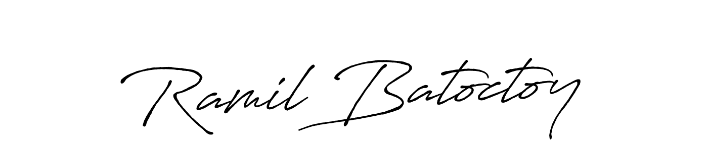 Also You can easily find your signature by using the search form. We will create Ramil Batoctoy name handwritten signature images for you free of cost using Antro_Vectra_Bolder sign style. Ramil Batoctoy signature style 7 images and pictures png