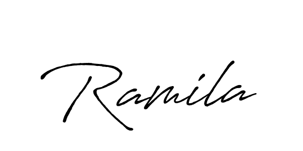 Also You can easily find your signature by using the search form. We will create Ramila name handwritten signature images for you free of cost using Antro_Vectra_Bolder sign style. Ramila signature style 7 images and pictures png