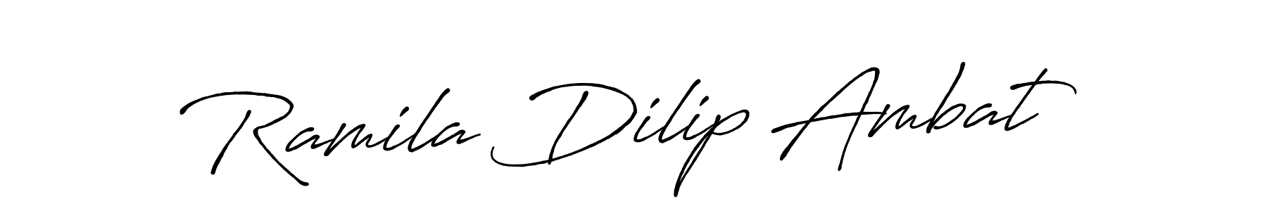 How to Draw Ramila Dilip Ambat signature style? Antro_Vectra_Bolder is a latest design signature styles for name Ramila Dilip Ambat. Ramila Dilip Ambat signature style 7 images and pictures png