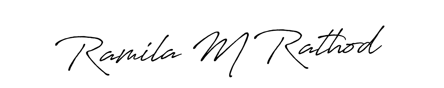 See photos of Ramila M Rathod official signature by Spectra . Check more albums & portfolios. Read reviews & check more about Antro_Vectra_Bolder font. Ramila M Rathod signature style 7 images and pictures png