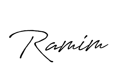 Ramim stylish signature style. Best Handwritten Sign (Antro_Vectra_Bolder) for my name. Handwritten Signature Collection Ideas for my name Ramim. Ramim signature style 7 images and pictures png