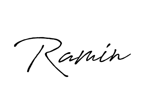 if you are searching for the best signature style for your name Ramin. so please give up your signature search. here we have designed multiple signature styles  using Antro_Vectra_Bolder. Ramin signature style 7 images and pictures png