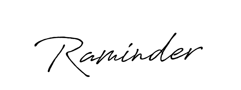 The best way (Antro_Vectra_Bolder) to make a short signature is to pick only two or three words in your name. The name Raminder include a total of six letters. For converting this name. Raminder signature style 7 images and pictures png