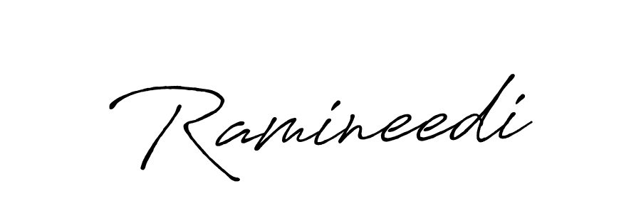Ramineedi stylish signature style. Best Handwritten Sign (Antro_Vectra_Bolder) for my name. Handwritten Signature Collection Ideas for my name Ramineedi. Ramineedi signature style 7 images and pictures png