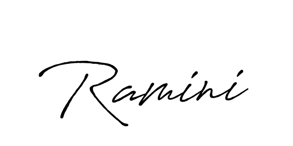 The best way (Antro_Vectra_Bolder) to make a short signature is to pick only two or three words in your name. The name Ramini include a total of six letters. For converting this name. Ramini signature style 7 images and pictures png