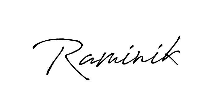 You should practise on your own different ways (Antro_Vectra_Bolder) to write your name (Raminik) in signature. don't let someone else do it for you. Raminik signature style 7 images and pictures png
