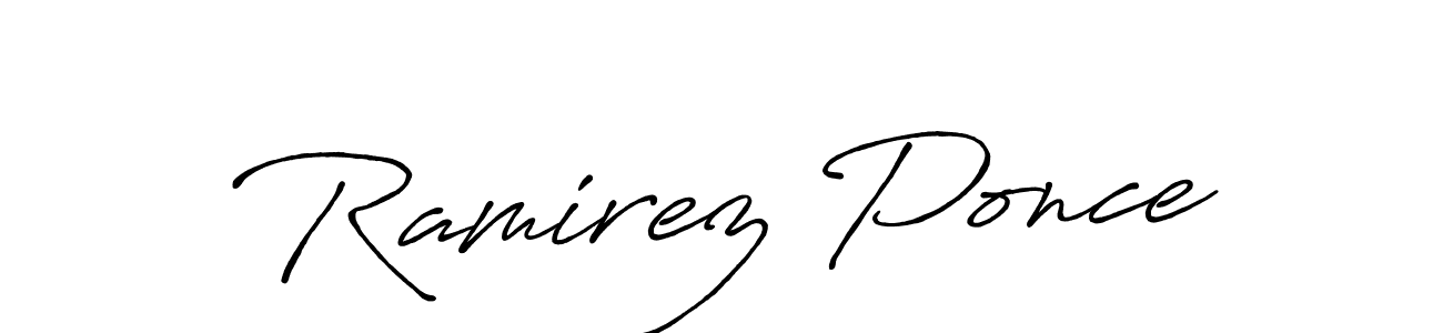 Similarly Antro_Vectra_Bolder is the best handwritten signature design. Signature creator online .You can use it as an online autograph creator for name Ramirez Ponce. Ramirez Ponce signature style 7 images and pictures png