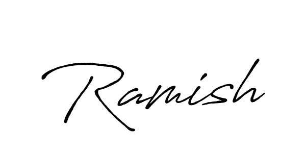 You should practise on your own different ways (Antro_Vectra_Bolder) to write your name (Ramish) in signature. don't let someone else do it for you. Ramish signature style 7 images and pictures png