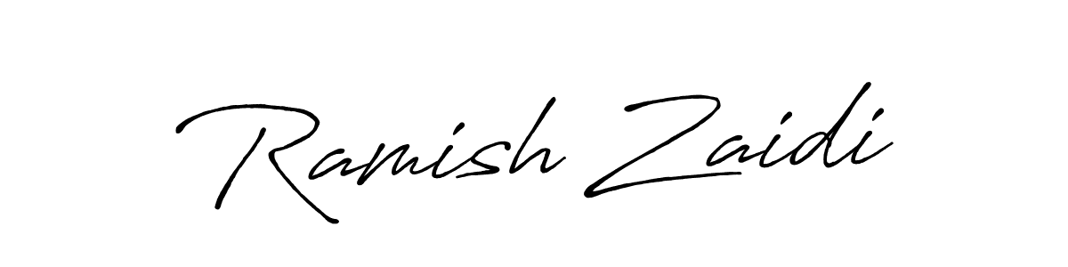 You can use this online signature creator to create a handwritten signature for the name Ramish Zaidi. This is the best online autograph maker. Ramish Zaidi signature style 7 images and pictures png