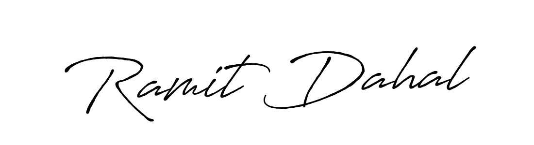 Also we have Ramit Dahal name is the best signature style. Create professional handwritten signature collection using Antro_Vectra_Bolder autograph style. Ramit Dahal signature style 7 images and pictures png