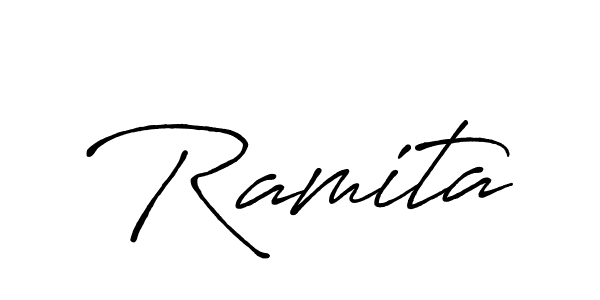if you are searching for the best signature style for your name Ramita. so please give up your signature search. here we have designed multiple signature styles  using Antro_Vectra_Bolder. Ramita signature style 7 images and pictures png