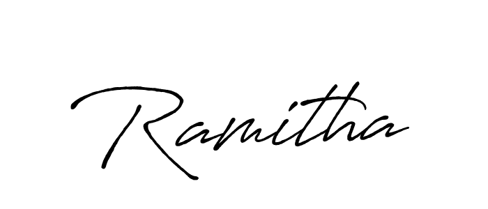 Ramitha stylish signature style. Best Handwritten Sign (Antro_Vectra_Bolder) for my name. Handwritten Signature Collection Ideas for my name Ramitha. Ramitha signature style 7 images and pictures png