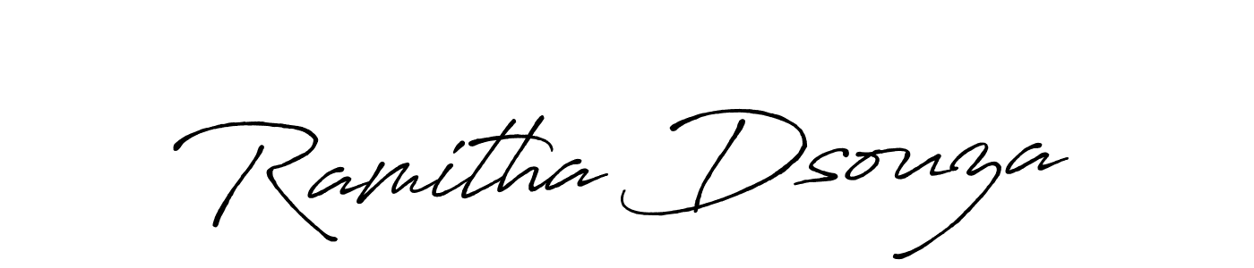 You should practise on your own different ways (Antro_Vectra_Bolder) to write your name (Ramitha Dsouza) in signature. don't let someone else do it for you. Ramitha Dsouza signature style 7 images and pictures png