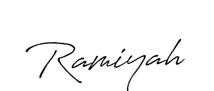 The best way (Antro_Vectra_Bolder) to make a short signature is to pick only two or three words in your name. The name Ramiyah include a total of six letters. For converting this name. Ramiyah signature style 7 images and pictures png