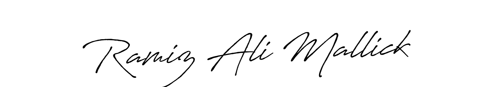See photos of Ramiz Ali Mallick official signature by Spectra . Check more albums & portfolios. Read reviews & check more about Antro_Vectra_Bolder font. Ramiz Ali Mallick signature style 7 images and pictures png