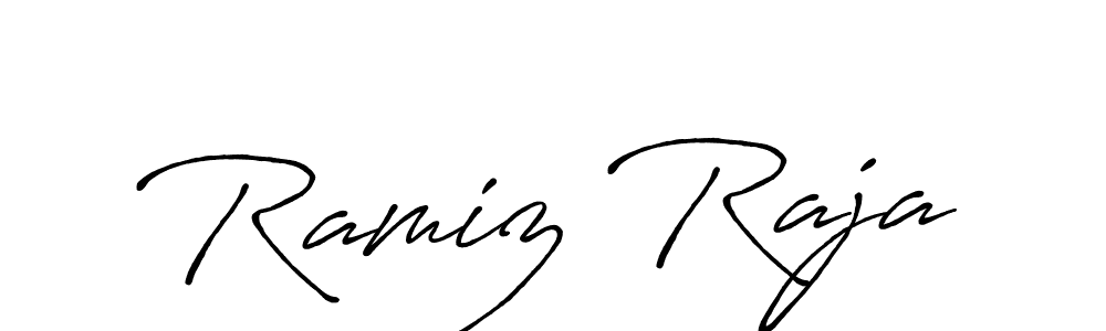 It looks lik you need a new signature style for name Ramiz Raja. Design unique handwritten (Antro_Vectra_Bolder) signature with our free signature maker in just a few clicks. Ramiz Raja signature style 7 images and pictures png