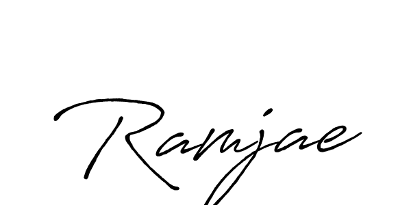if you are searching for the best signature style for your name Ramjae. so please give up your signature search. here we have designed multiple signature styles  using Antro_Vectra_Bolder. Ramjae signature style 7 images and pictures png