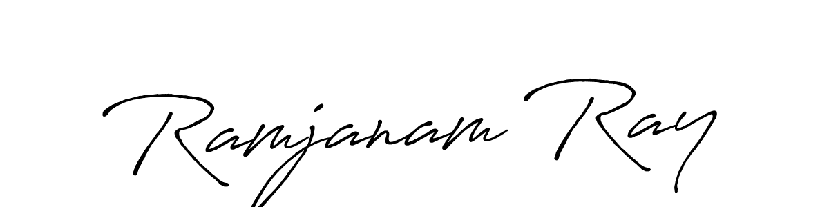 Create a beautiful signature design for name Ramjanam Ray. With this signature (Antro_Vectra_Bolder) fonts, you can make a handwritten signature for free. Ramjanam Ray signature style 7 images and pictures png