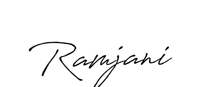 Antro_Vectra_Bolder is a professional signature style that is perfect for those who want to add a touch of class to their signature. It is also a great choice for those who want to make their signature more unique. Get Ramjani name to fancy signature for free. Ramjani signature style 7 images and pictures png