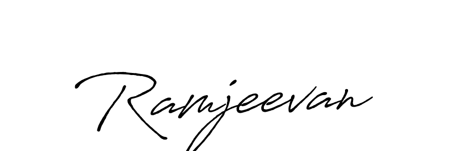 Make a beautiful signature design for name Ramjeevan. With this signature (Antro_Vectra_Bolder) style, you can create a handwritten signature for free. Ramjeevan signature style 7 images and pictures png