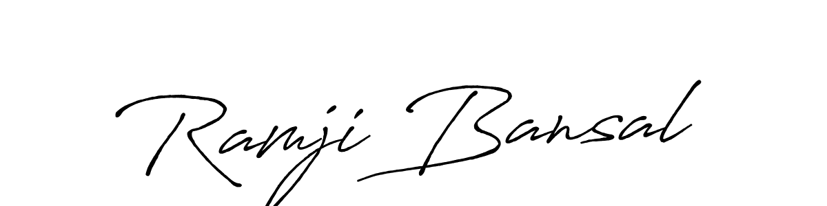 if you are searching for the best signature style for your name Ramji Bansal. so please give up your signature search. here we have designed multiple signature styles  using Antro_Vectra_Bolder. Ramji Bansal signature style 7 images and pictures png