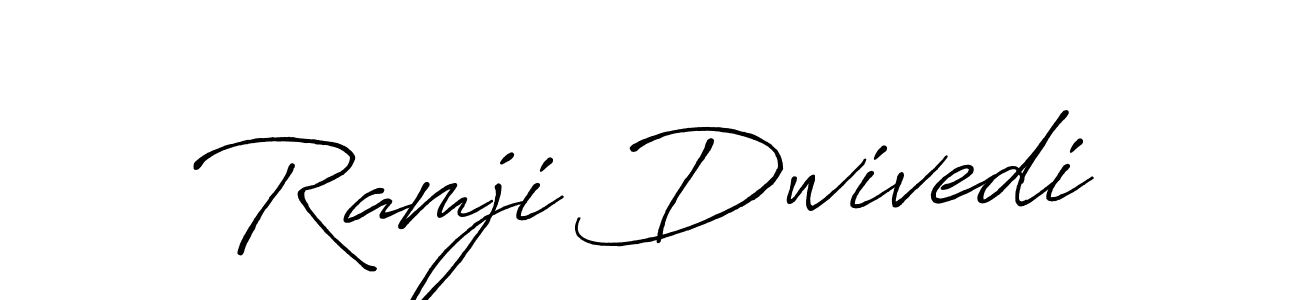 Ramji Dwivedi stylish signature style. Best Handwritten Sign (Antro_Vectra_Bolder) for my name. Handwritten Signature Collection Ideas for my name Ramji Dwivedi. Ramji Dwivedi signature style 7 images and pictures png