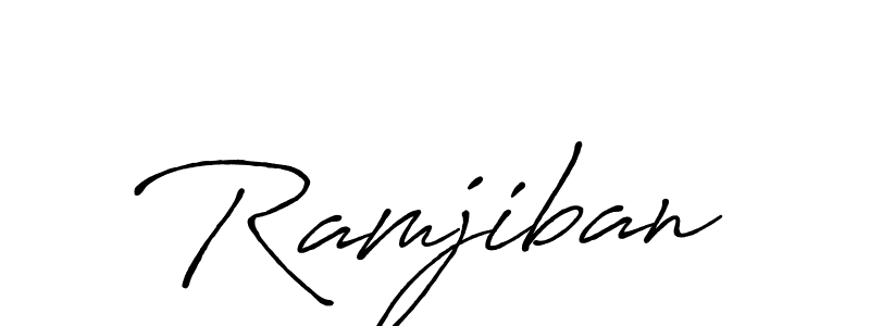 Create a beautiful signature design for name Ramjiban. With this signature (Antro_Vectra_Bolder) fonts, you can make a handwritten signature for free. Ramjiban signature style 7 images and pictures png