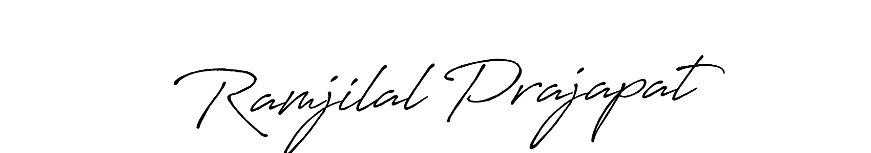 Antro_Vectra_Bolder is a professional signature style that is perfect for those who want to add a touch of class to their signature. It is also a great choice for those who want to make their signature more unique. Get Ramjilal Prajapat name to fancy signature for free. Ramjilal Prajapat signature style 7 images and pictures png