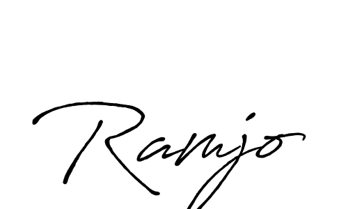 Create a beautiful signature design for name Ramjo. With this signature (Antro_Vectra_Bolder) fonts, you can make a handwritten signature for free. Ramjo signature style 7 images and pictures png