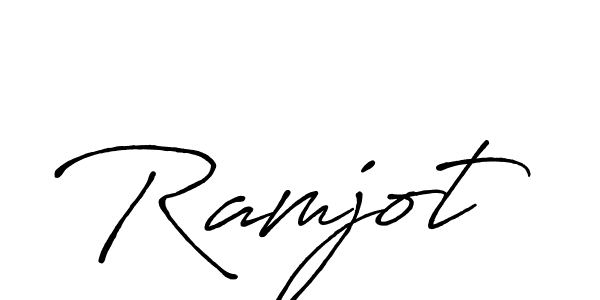 Design your own signature with our free online signature maker. With this signature software, you can create a handwritten (Antro_Vectra_Bolder) signature for name Ramjot. Ramjot signature style 7 images and pictures png