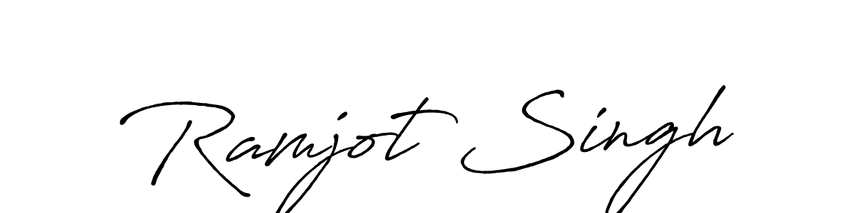 Make a beautiful signature design for name Ramjot Singh. With this signature (Antro_Vectra_Bolder) style, you can create a handwritten signature for free. Ramjot Singh signature style 7 images and pictures png